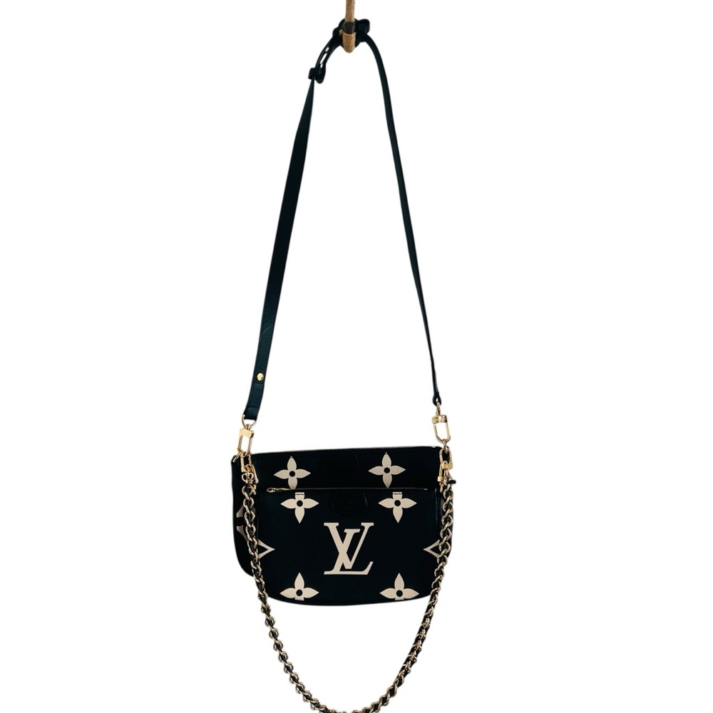 Louis Vuitton Monogram Empreinte Bicolor Multi Pochette Accessories Crossbody